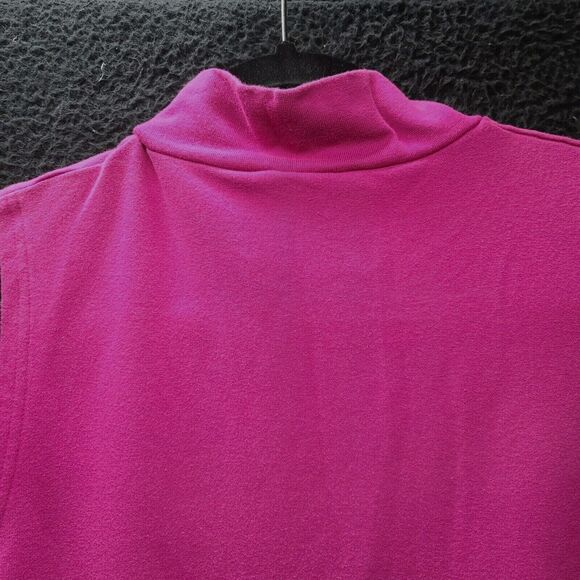 Kim Rogers Womens Vest Pink Size PL Cotton Blend Zip Close Pockets Sleeveless - Picture 9 of 12